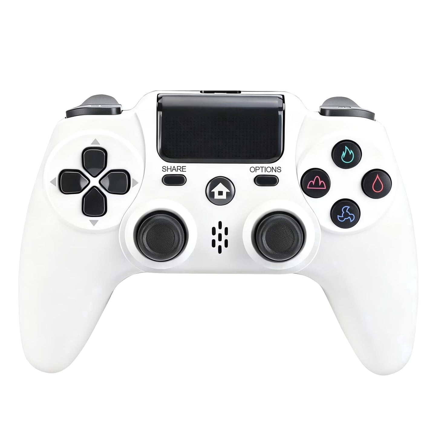 Wireless Controller Compatible with P4/P4 Slim/P4 Pro/Windows PC, White